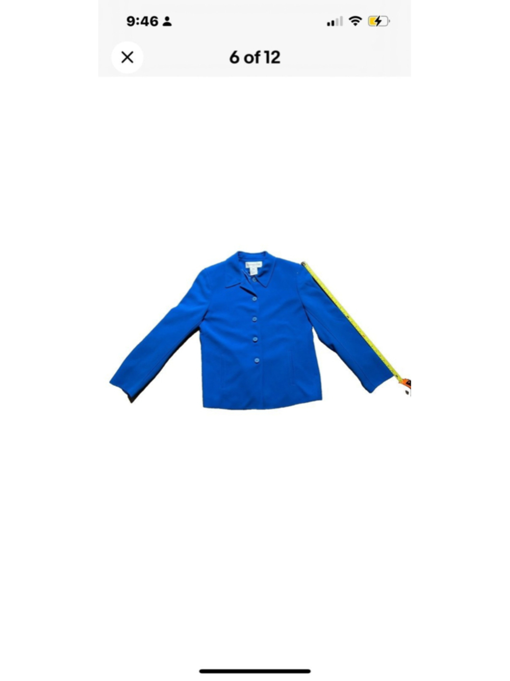 Jones New York women’s size 6 Blue Formal jacket - Picture 6 of 12